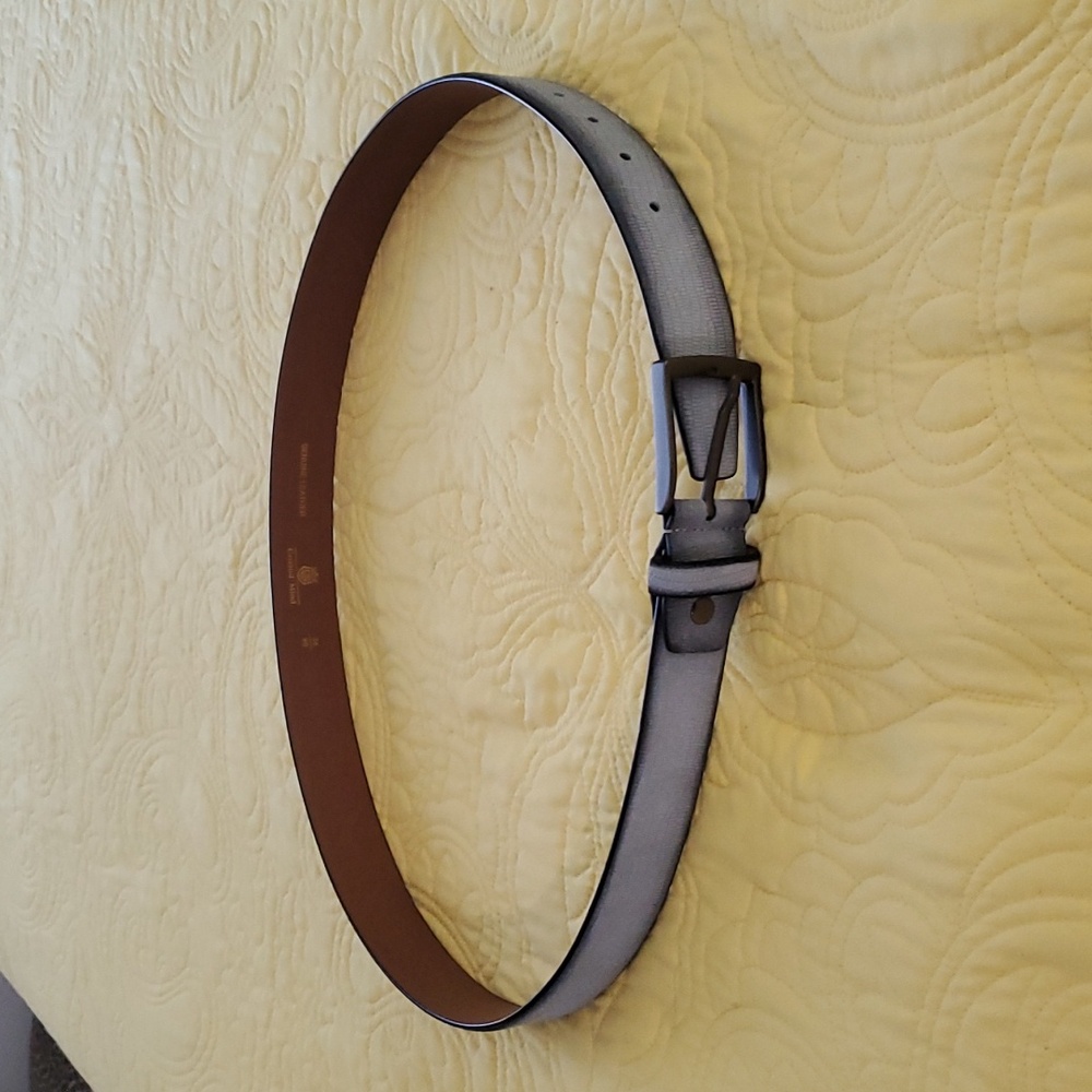 Ground Mind mens belt, 36" blue gray